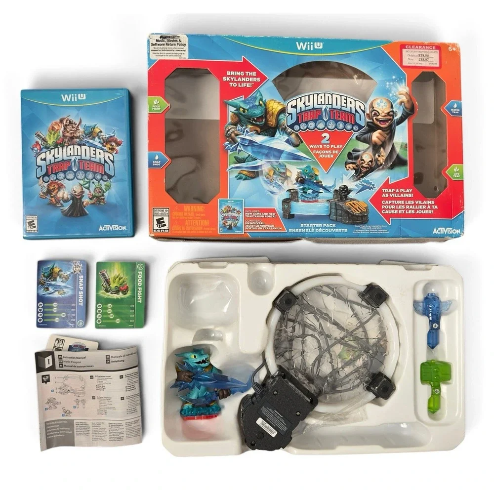 Skylanders Trap Team Wii U Starter Pack Activision Snap Shot Figure READ